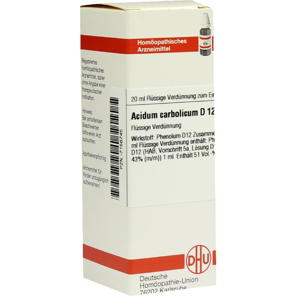 Acidum Carbolicum D 12 Dilution, 20 ml