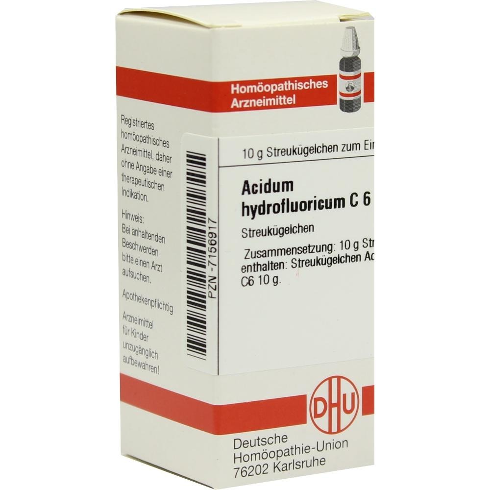 Acidum Hydrofluoricum C 6 Globuli, 10 g