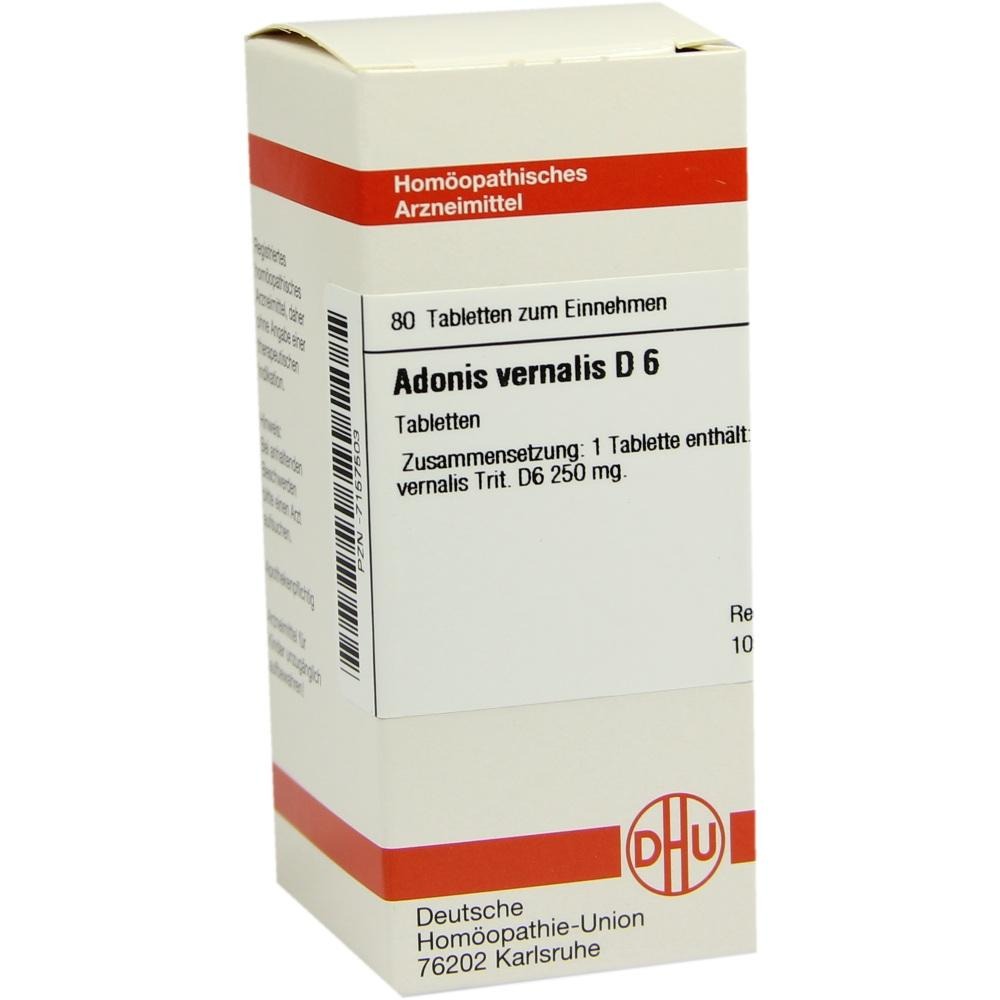 Adonis Vernalis D 6 Tabletten, 80 St.
