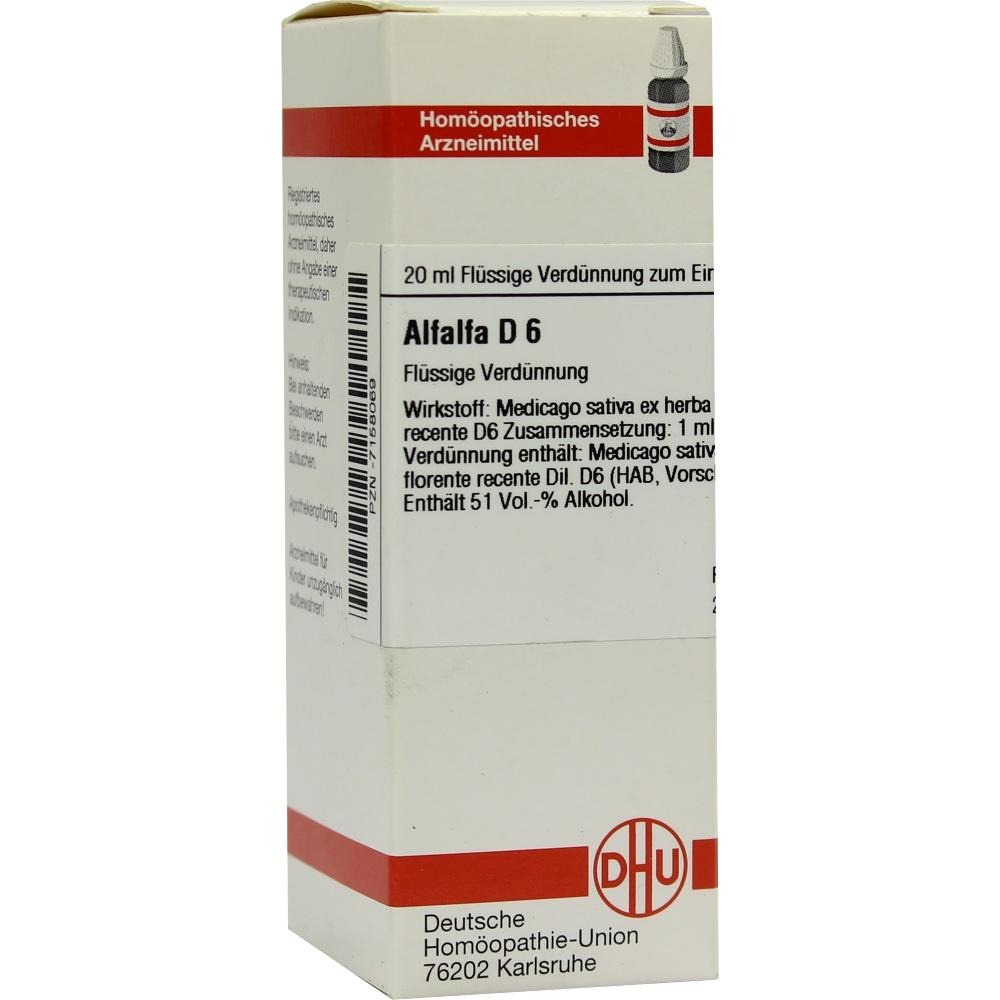 Alfalfa D 6 Dilution, 20 ml