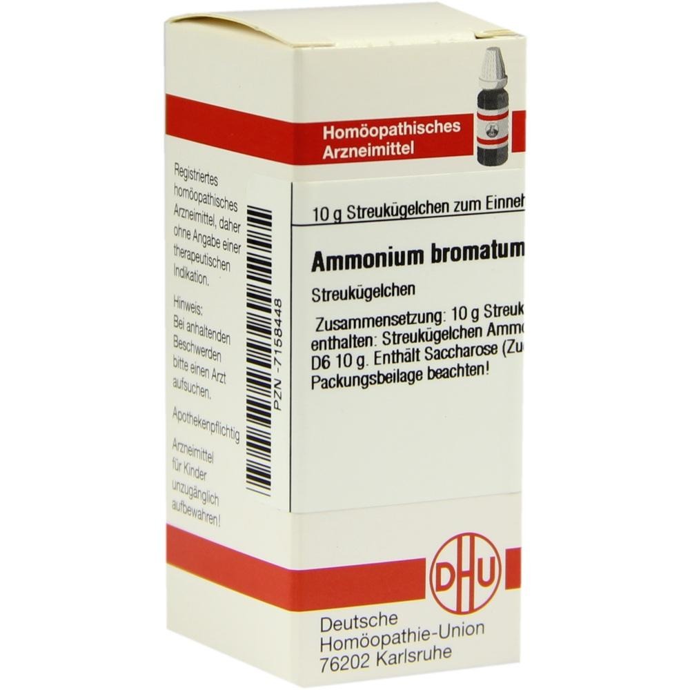 Ammonium Bromatum D 6 Globuli, 10 g