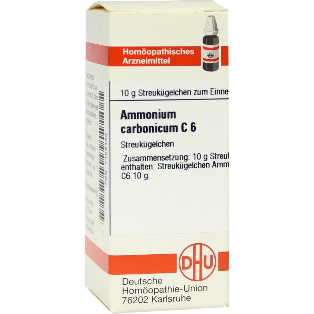 Ammonium Carbonicum C 6 Globuli, 10 g