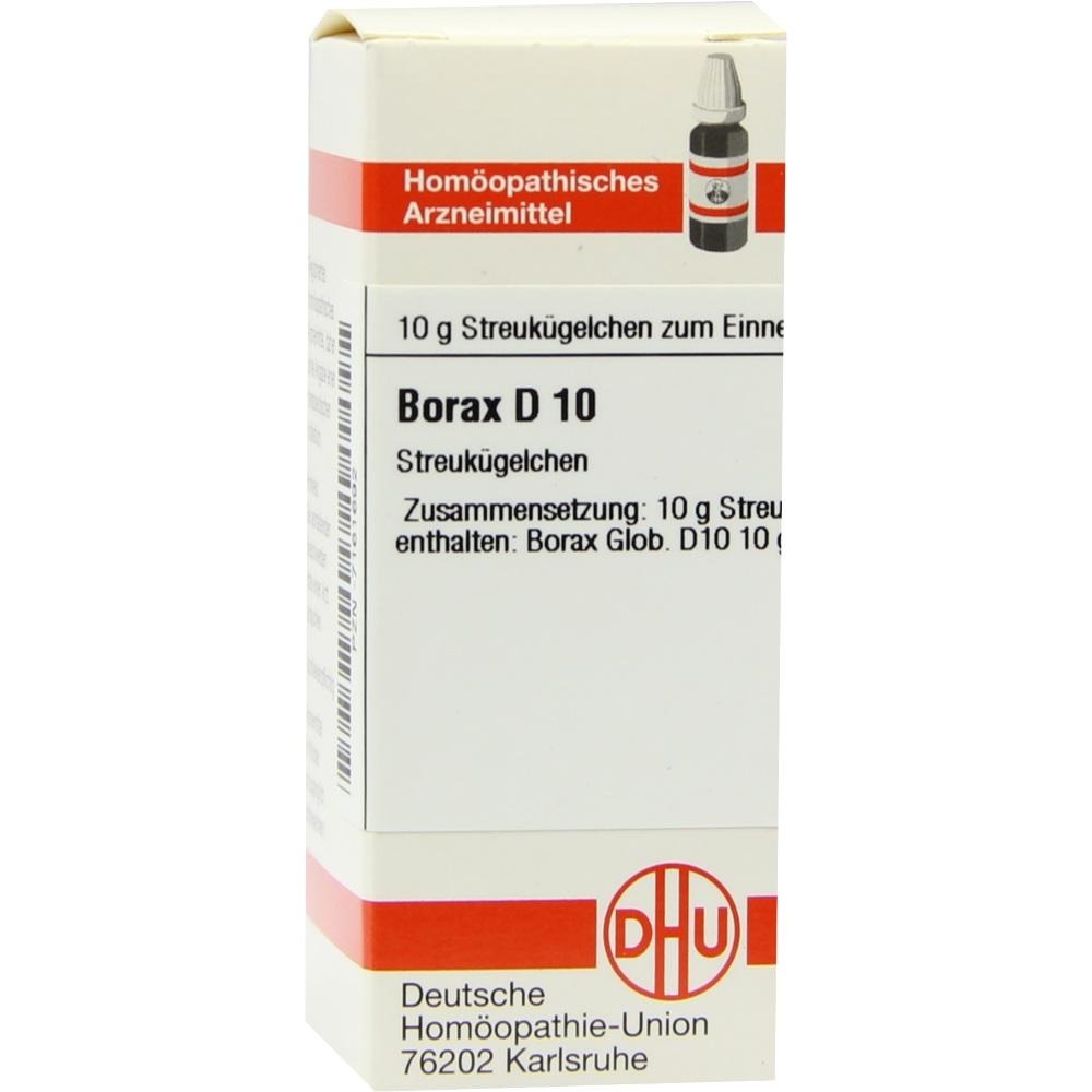 Borax D 10 Globuli, 10 g
