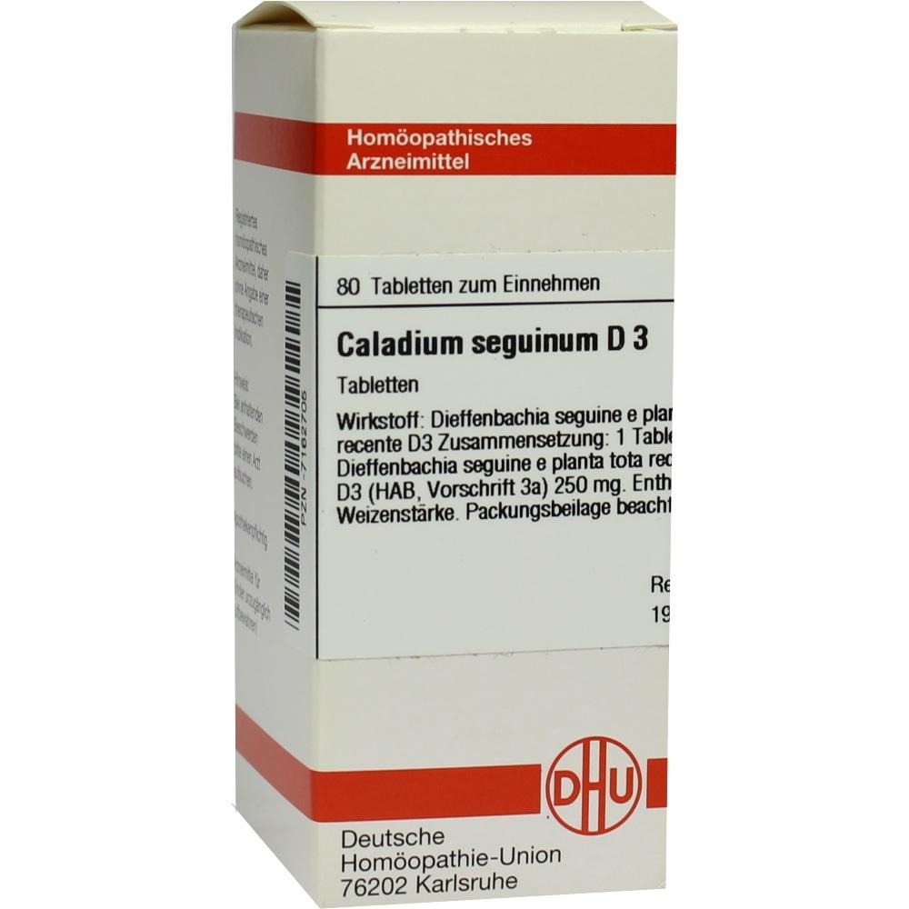 Caladium Seguinum D 3 Tabletten, 80 St.