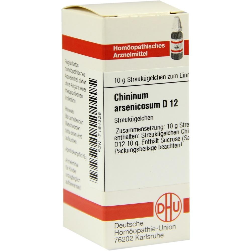 Chininum Arsenicosum D 12 Globuli, 10 g