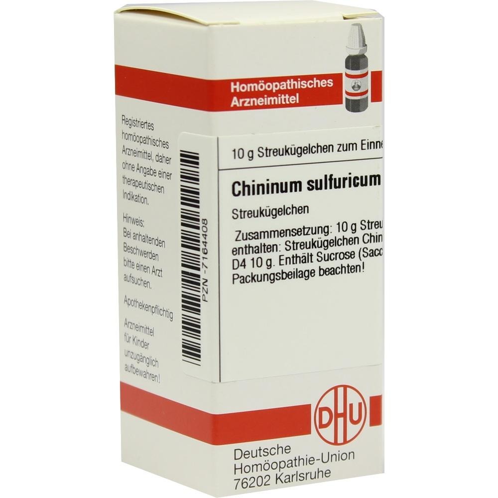Chininum Sulfuricum D 4 Globuli, 10 g