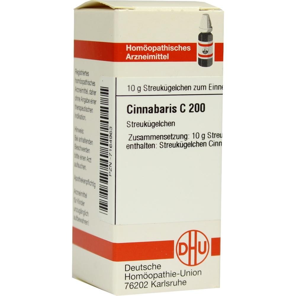 Cinnabaris C 200 Globuli, 10 g