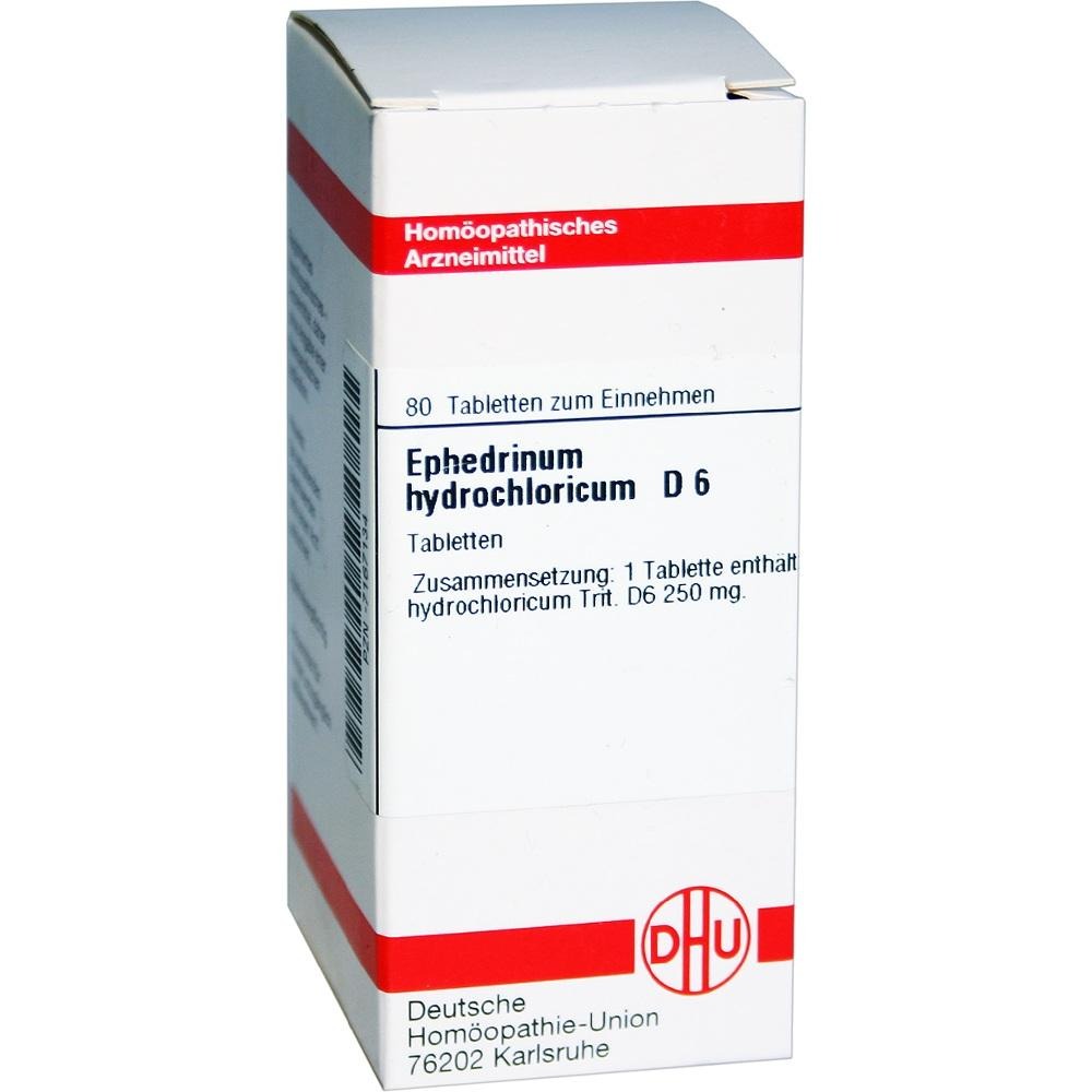 Ephedrinum Hydrochloricum D 6 Tabletten, 80 St.