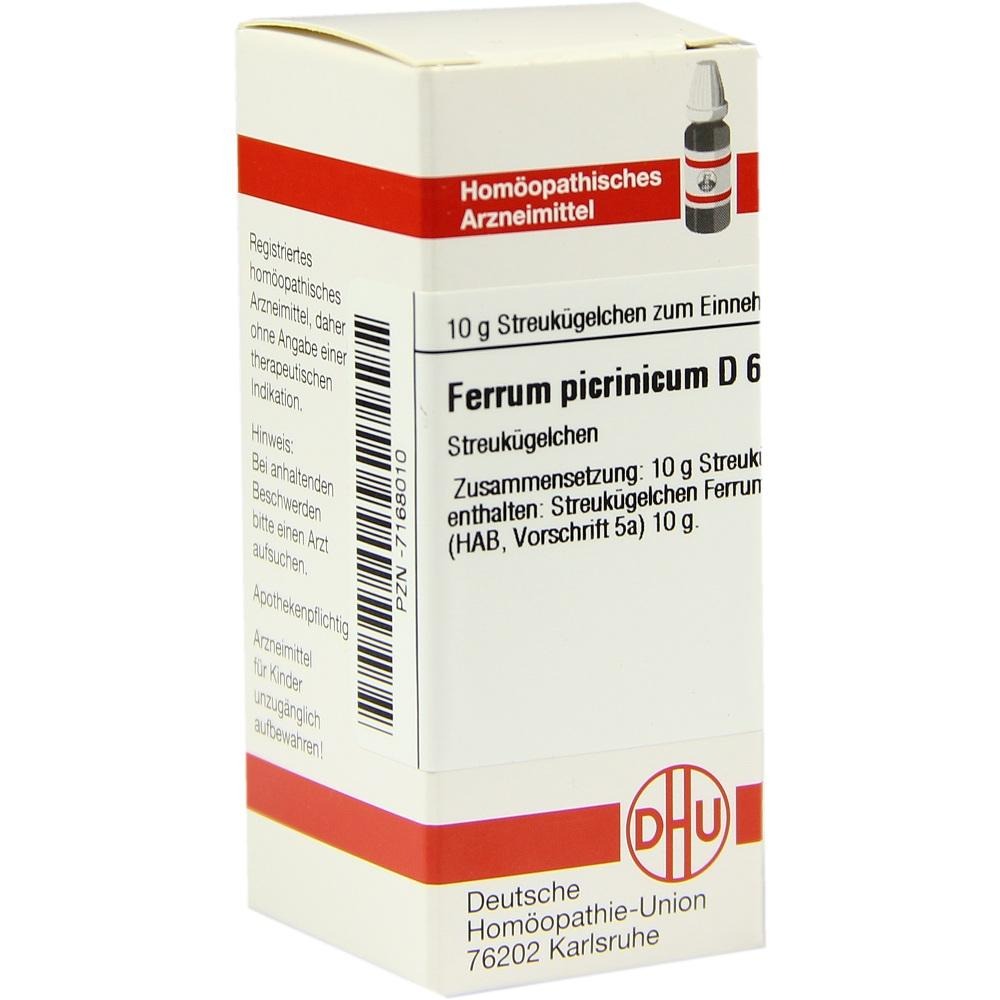 Ferrum Picrinicum D 6 Globuli, 10 g