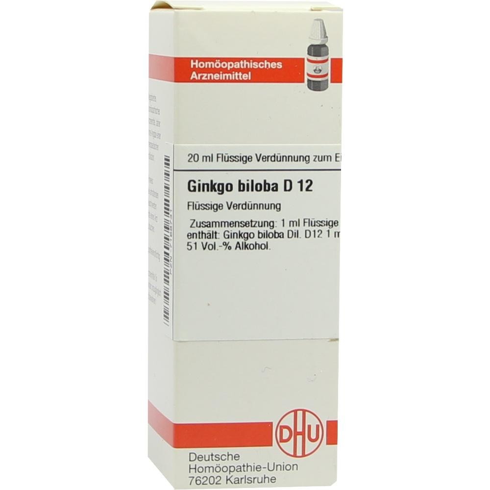 Ginkgo Biloba D 12 Dilution, 20 ml