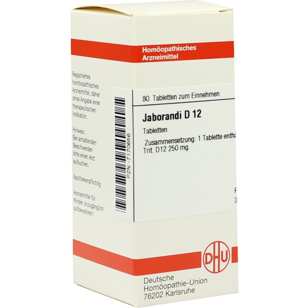 Jaborandi D 12 Tabletten, 80 St.