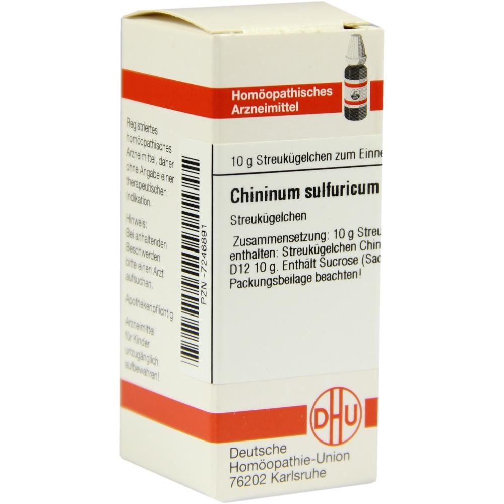 Chininum Sulfuricum D 12 Globuli, 10 g