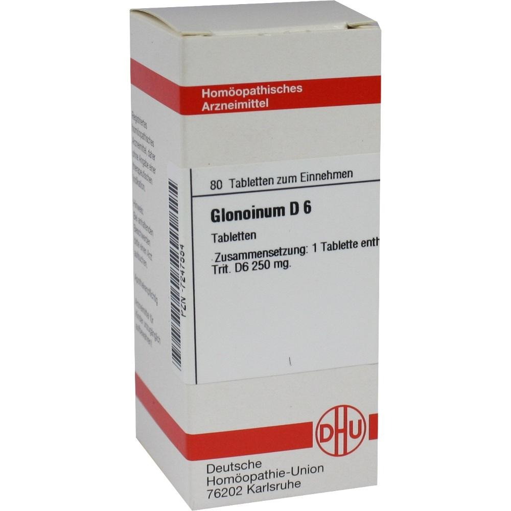 Glonoinum D 6 Tabletten, 80 St.