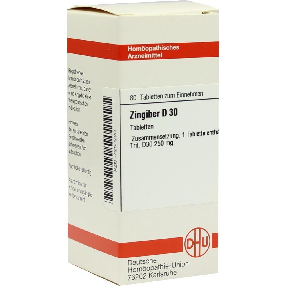 Zingiber D 30 Tabletten, 80 St.