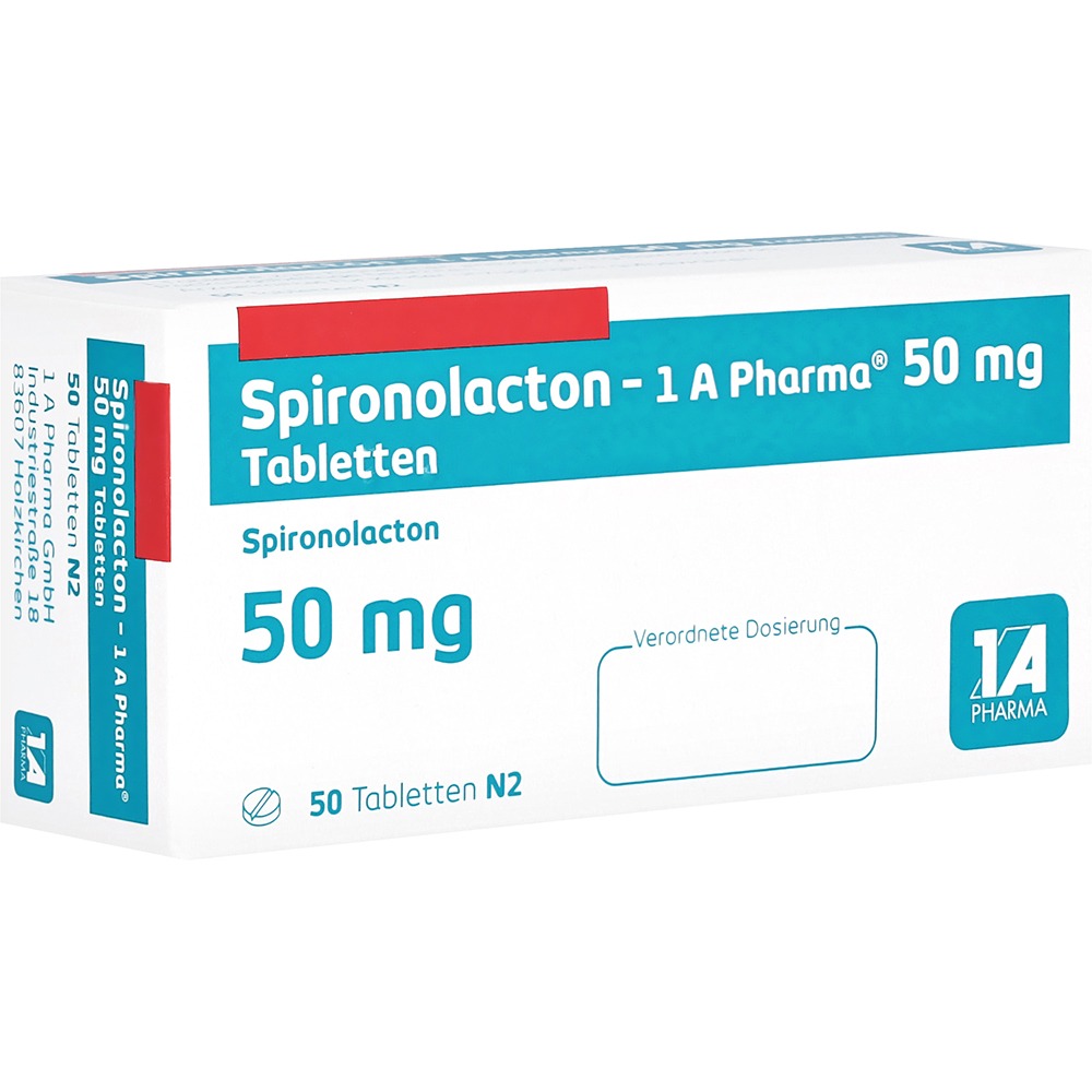 Spironolacton-1a Pharma 50 mg Tabletten, 50 St.
