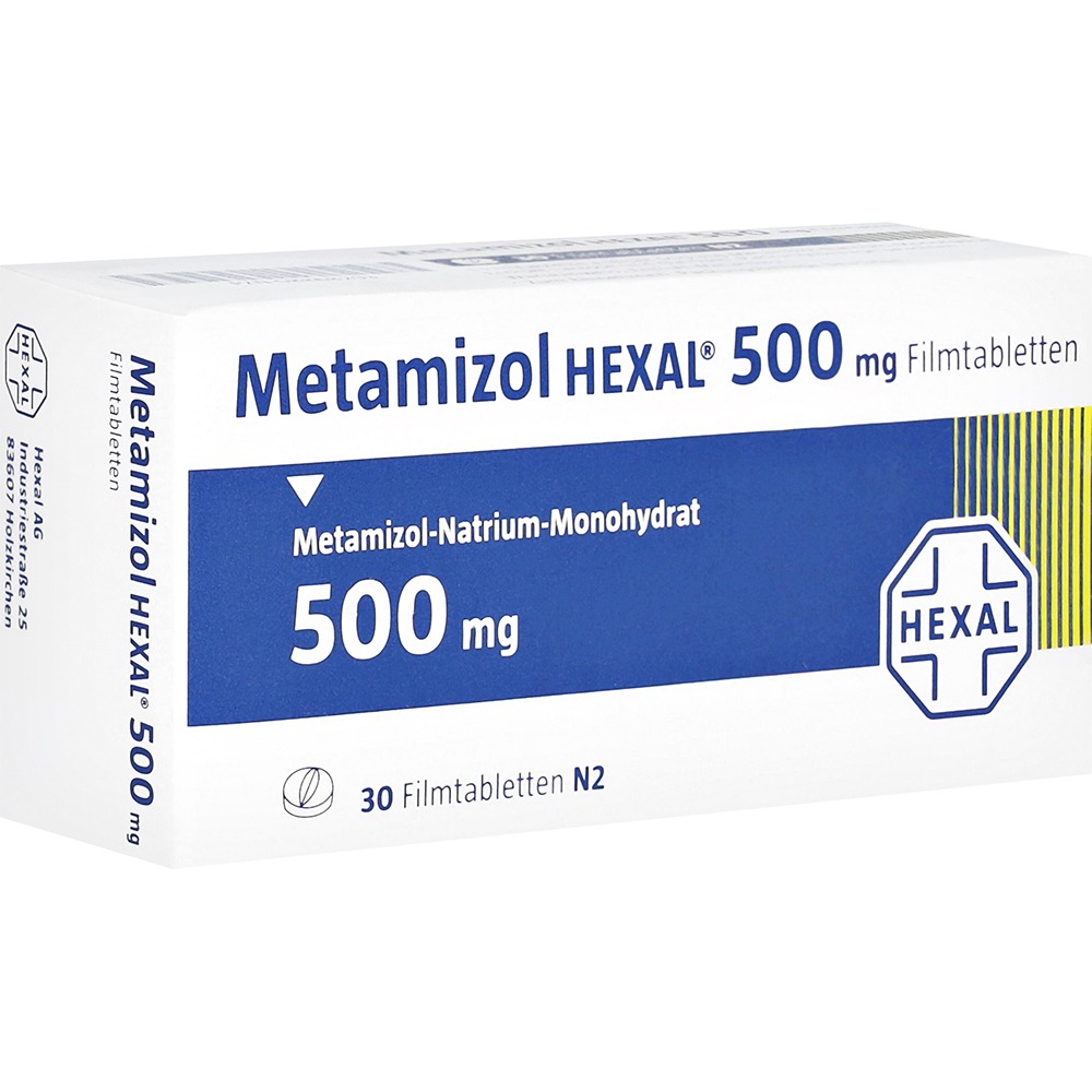Metamizol Hexal 500 mg Filmtabletten, 30 St.