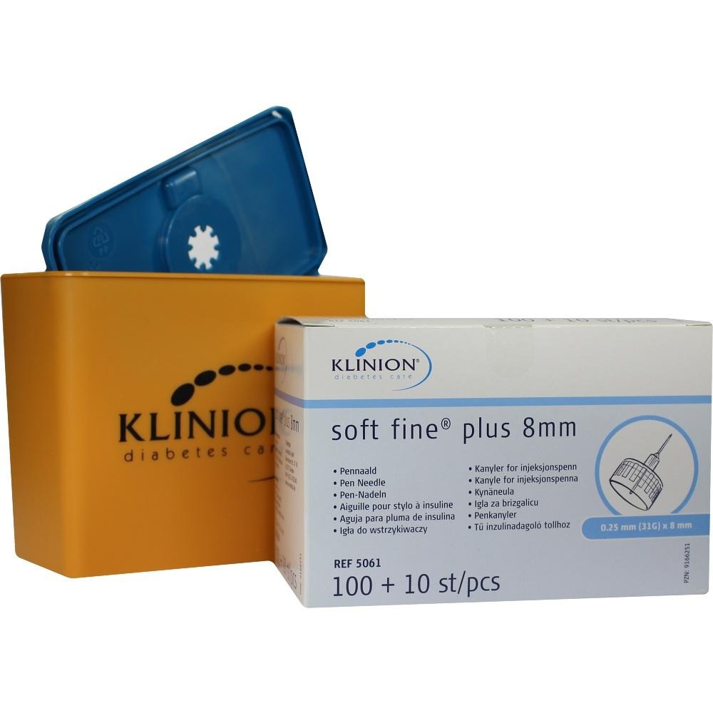 Klinion Soft fine plus Pen-Nadeln 0,25x8, 110 St.