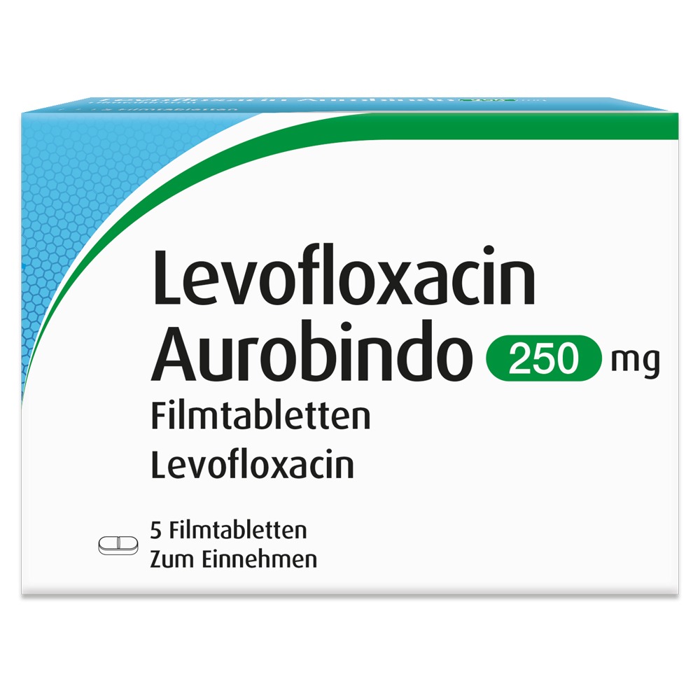 Levofloxacin Aurobindo 250 mg Filmtablet, 5 St.