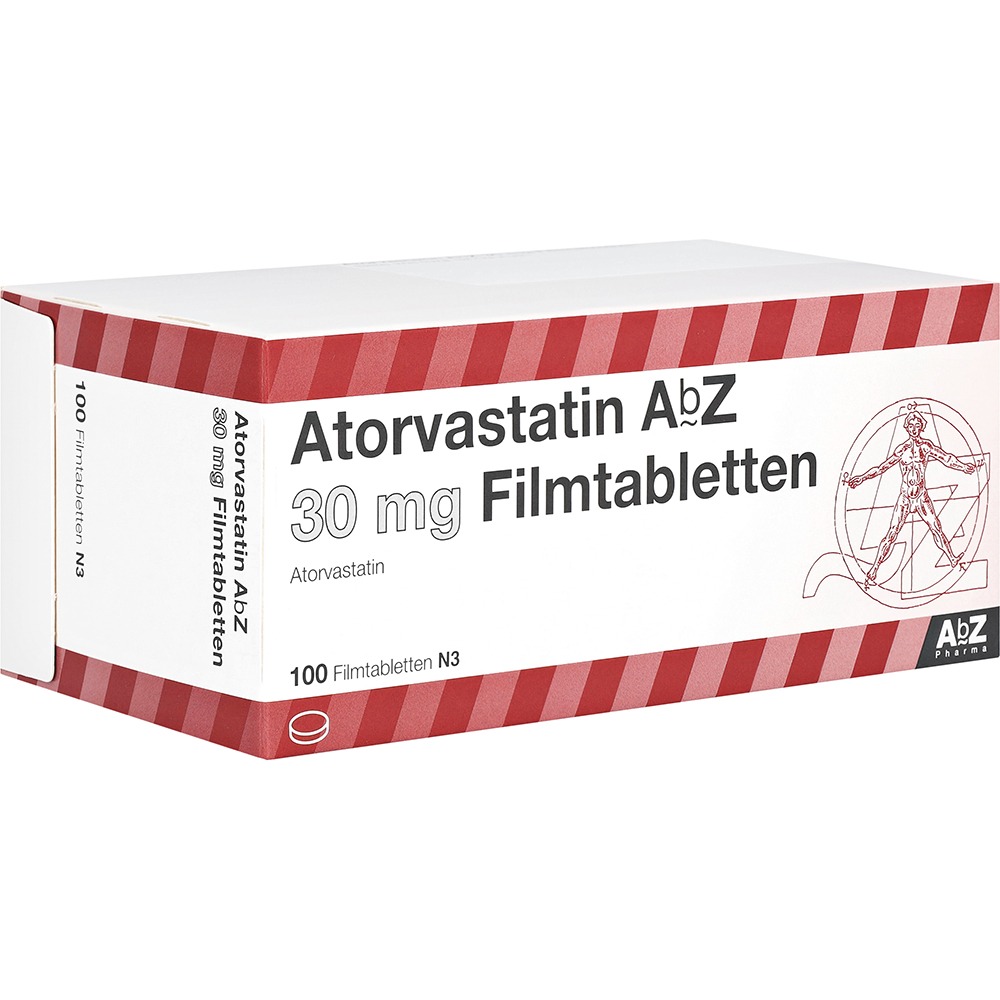 Atorvastatin AbZ 30 mg Filmtabletten, 100 St.