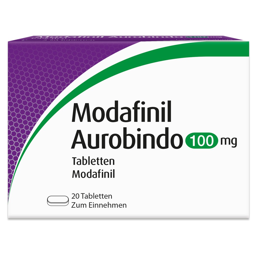 Modafinil Aurobindo 100 mg Tabletten, 20 St.