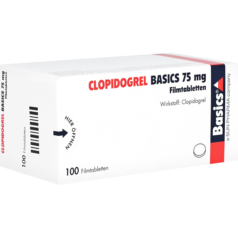 Clopidogrel Basics 75 mg Filmtabletten, 100 St.
