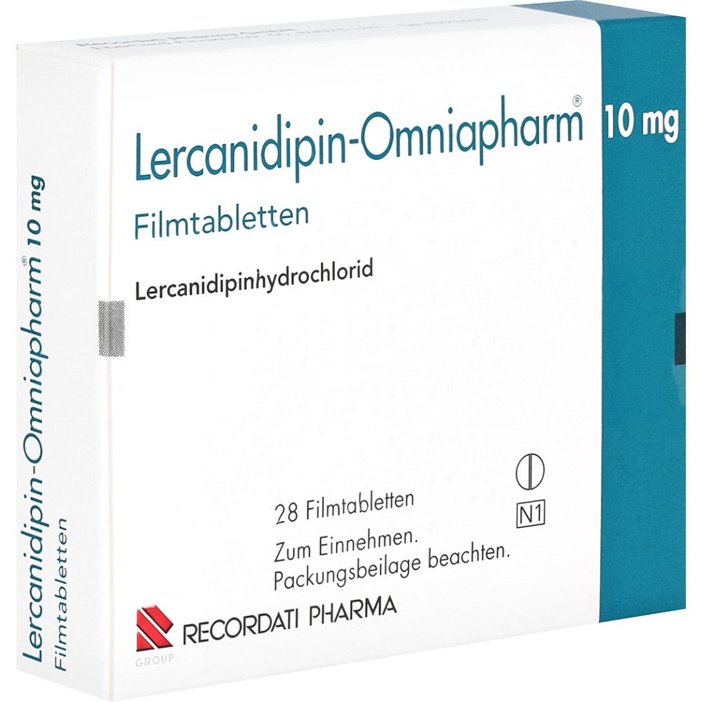 Lercanidipin Omniapharm 10 mg Filmtablet, 28 St.