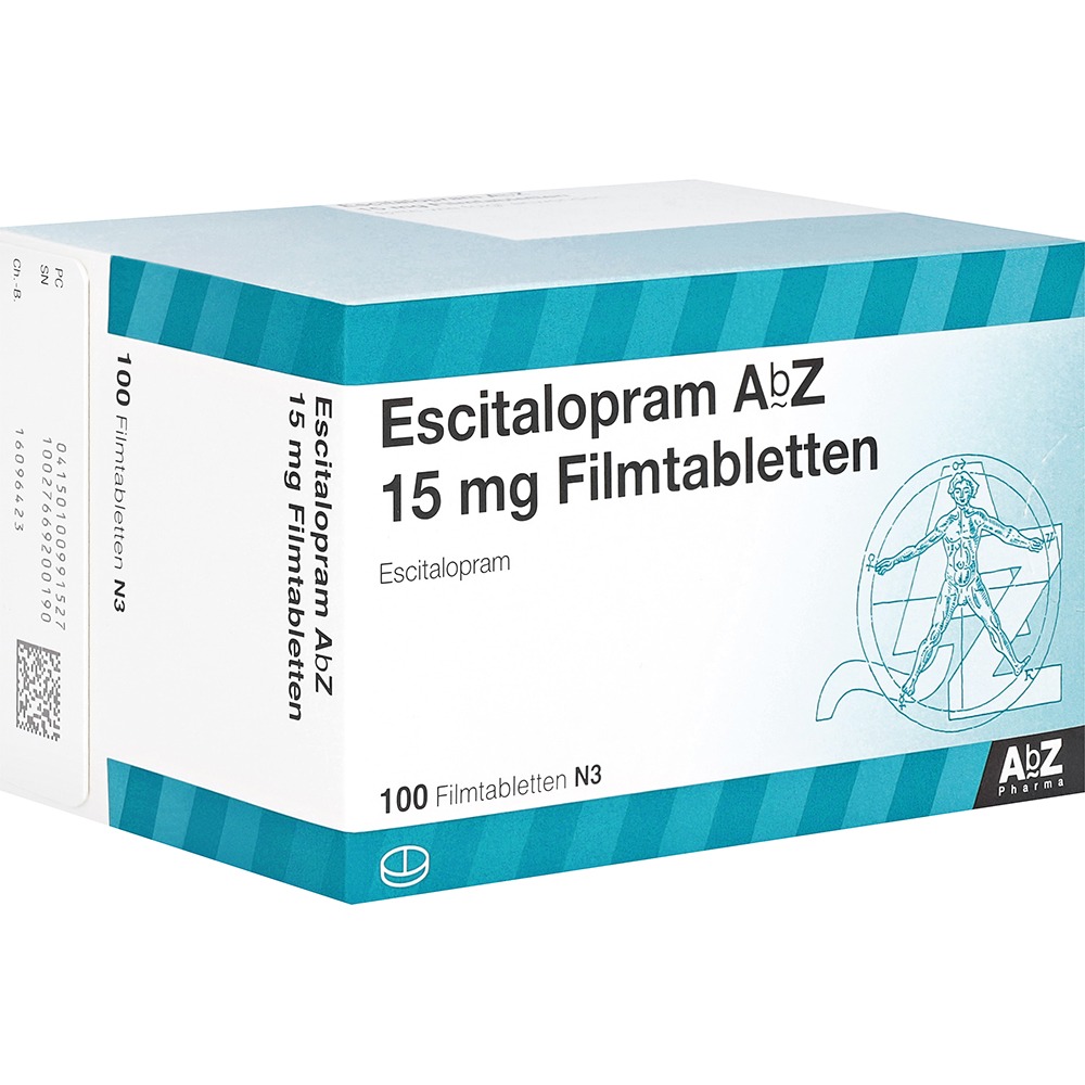Escitalopram AbZ 15 mg Filmtabletten, 100 St.