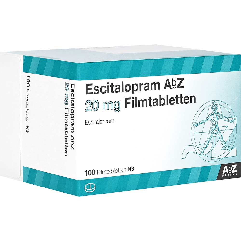 Escitalopram AbZ 20 mg Filmtabletten, 100 St.