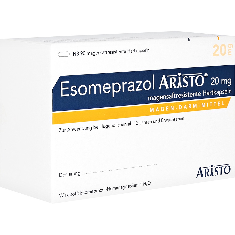 Esomeprazol Aristo 20 mg magensaftres.Ha, 90 St.