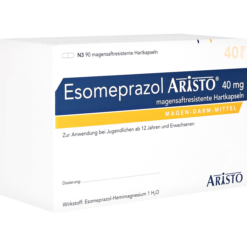 Esomeprazol Aristo 40 mg magensaftres.Ha, 90 St.