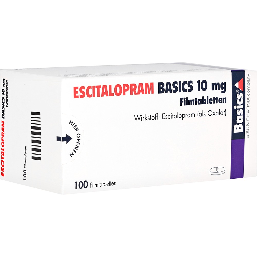 Escitalopram Basics 10 mg Filmtabletten, 100 St.