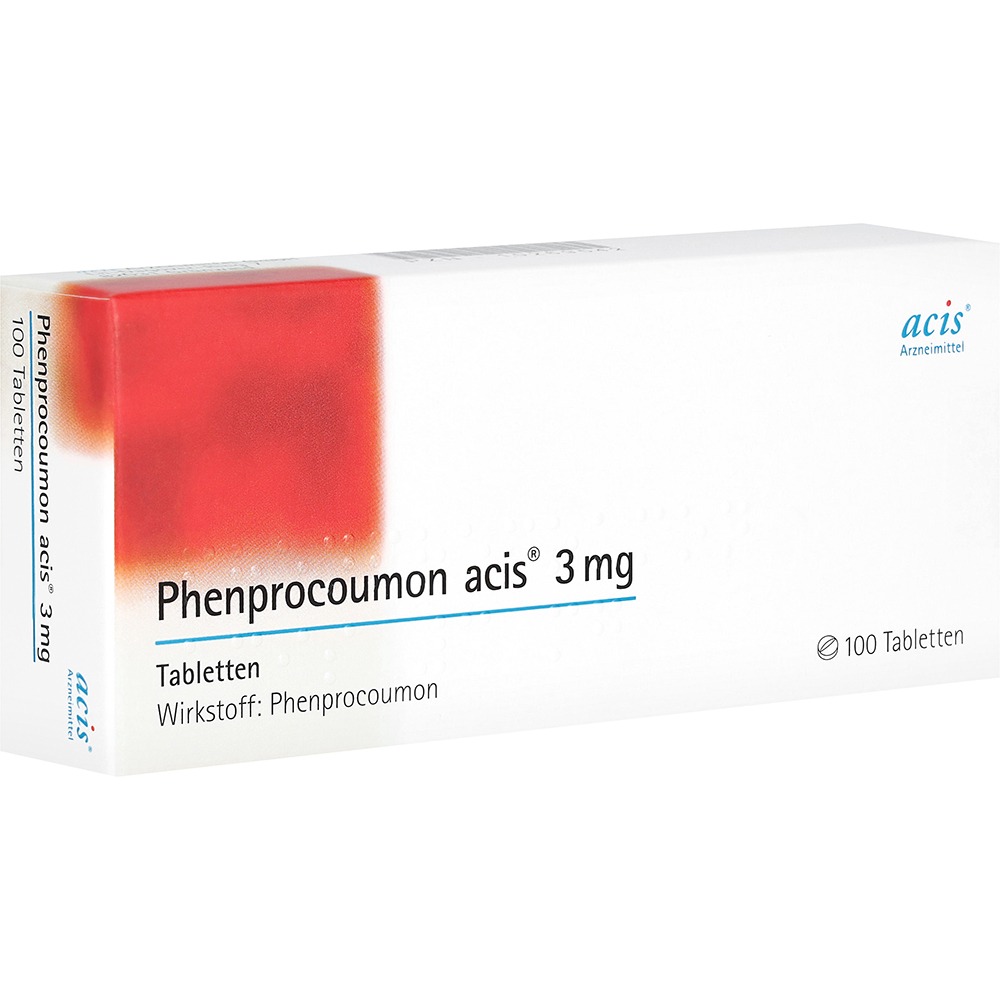 Phenprocoumon acis 3 mg Tabletten, 100 St.