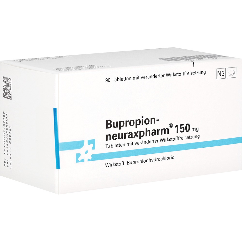 Bupropion-neuraxpharm 150 mg Tab.verä.Wf, 90 St.