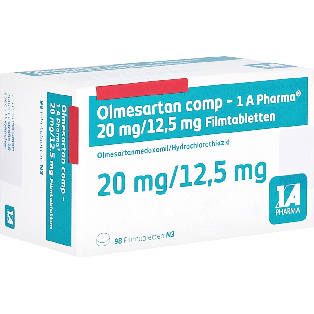 Olmesartan Comp-1a Pharma 20 mg/12,5 mg, 98 St.