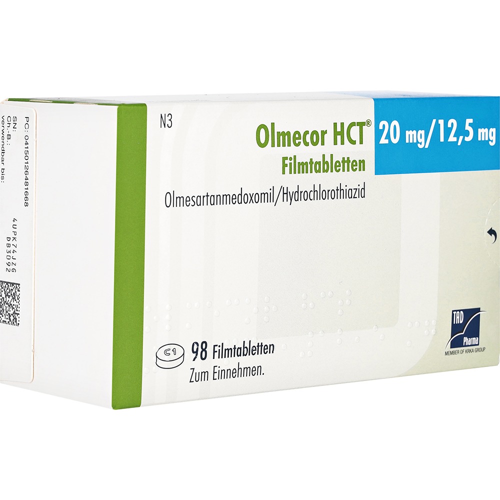 Olmecor HCT 20 mg/12,5 mg Filmtabletten, 98 St.