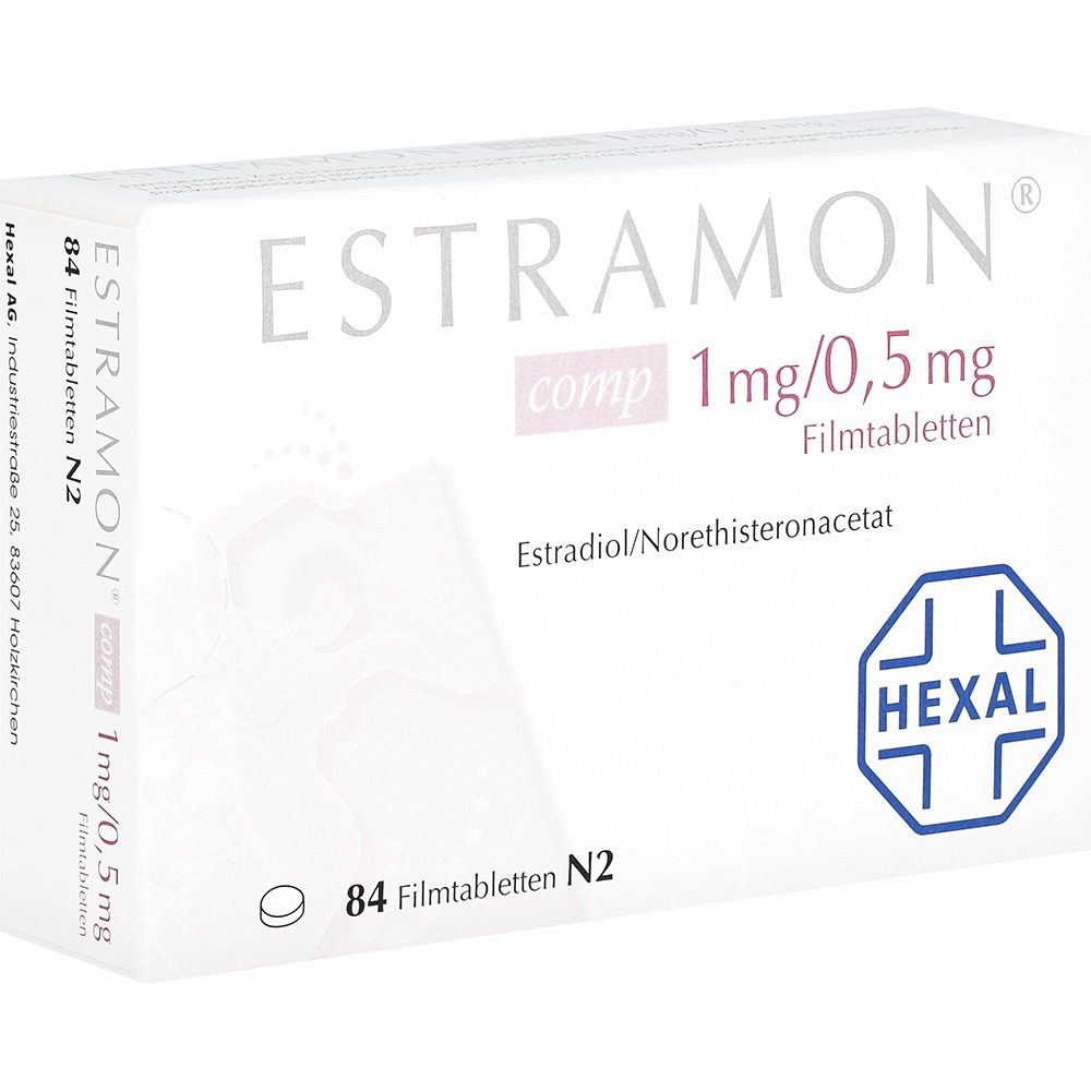 Estramon comp 1 mg/0,5 mg Filmtabletten, 3 x 28 St.