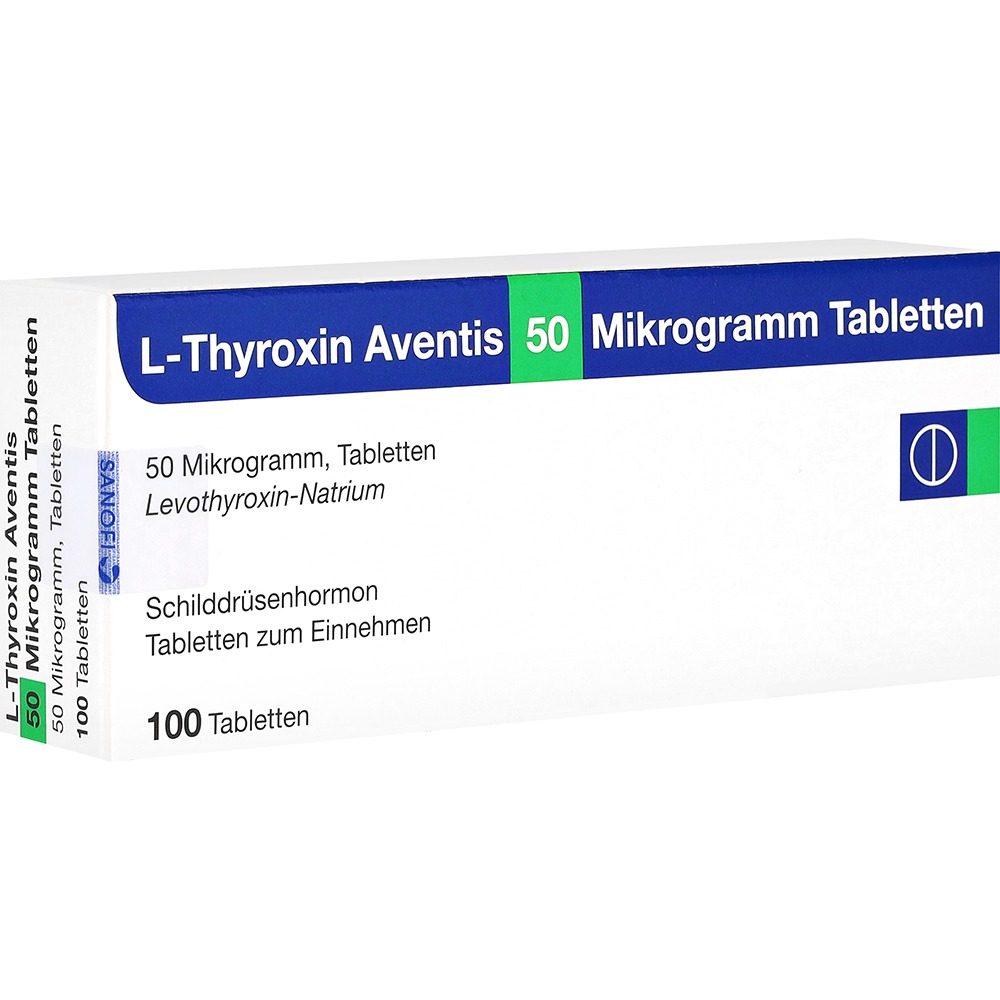 L-thyroxin Aventis 50 µg Tabletten, 100 St.