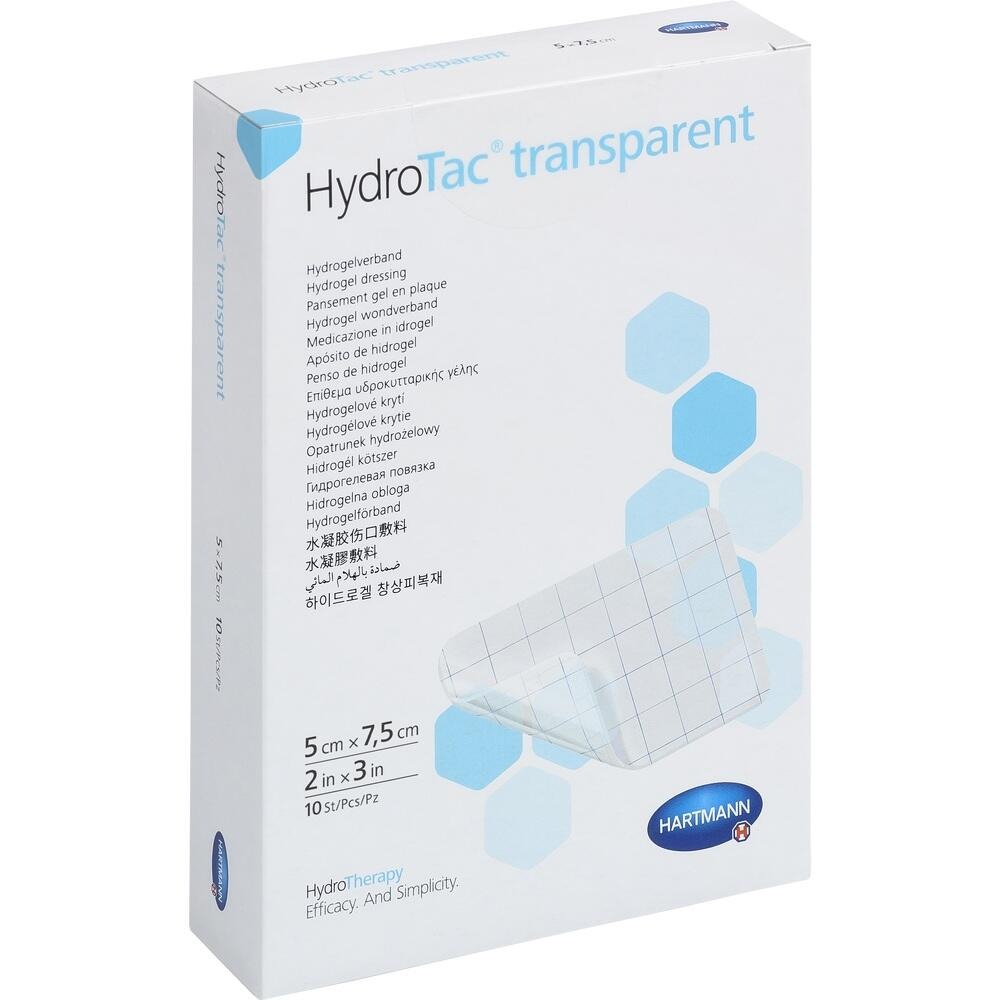 Hydrotac Transparent Hydrogelverb.5x7,5, 10 St.
