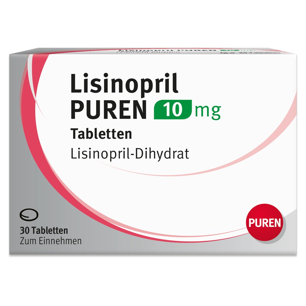 Lisinopril Puren 10 mg Tabletten, 30 St.