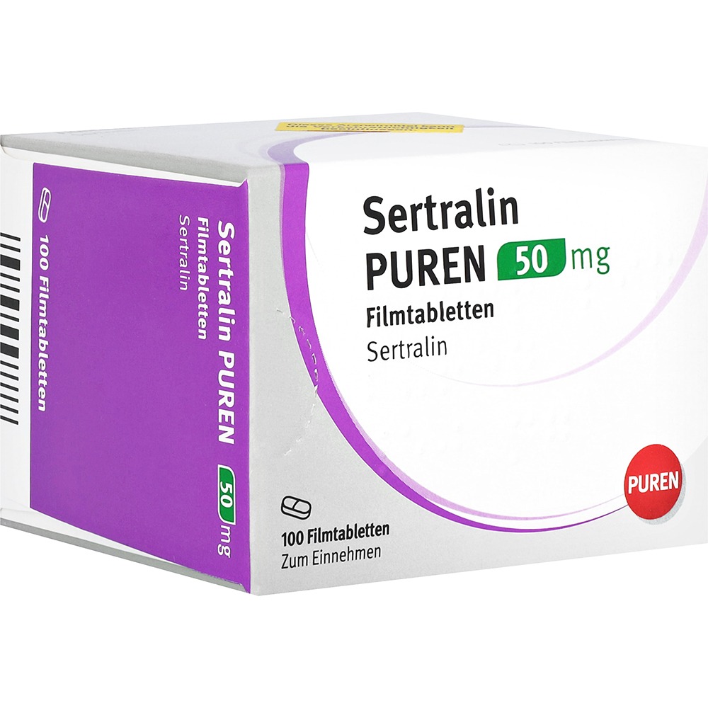 Sertralin Puren 50 mg Filmtabletten, 100 St.