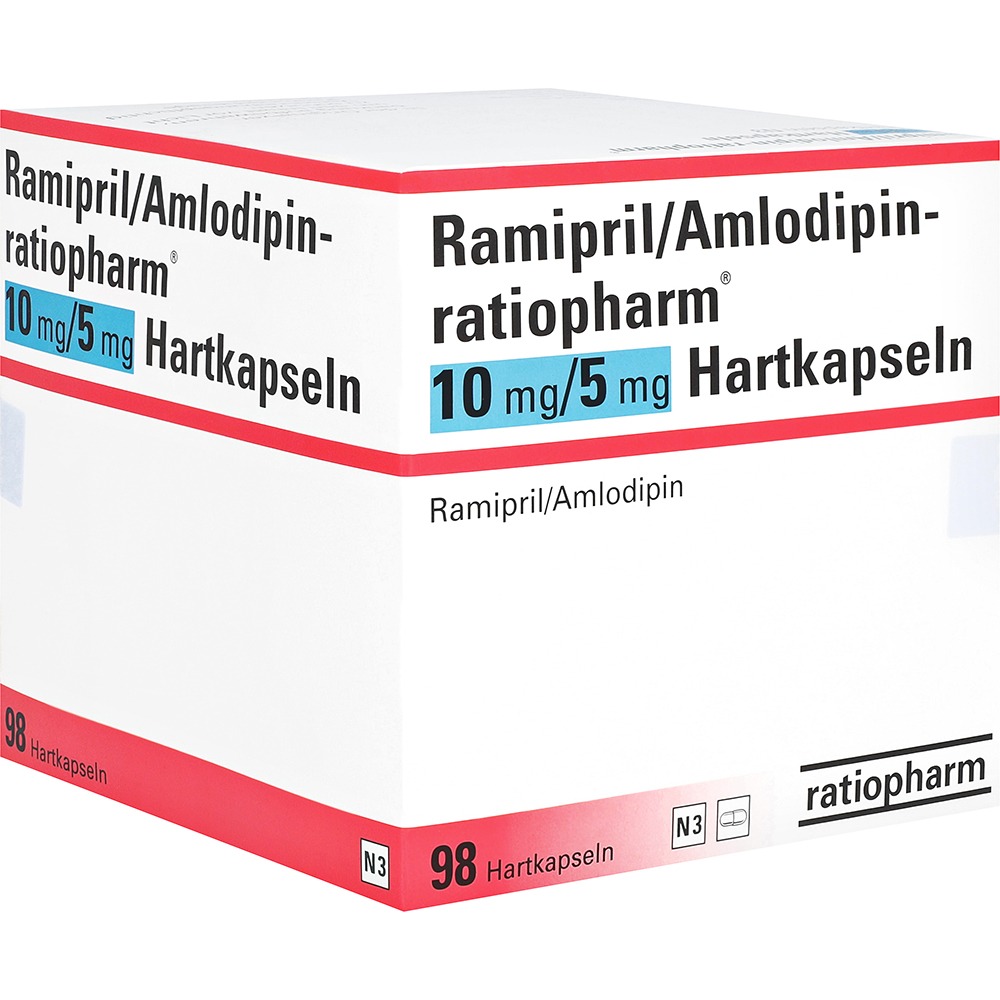 Ramipril/amlodipin-ratiopharm 10 mg/5 mg, 98 St.