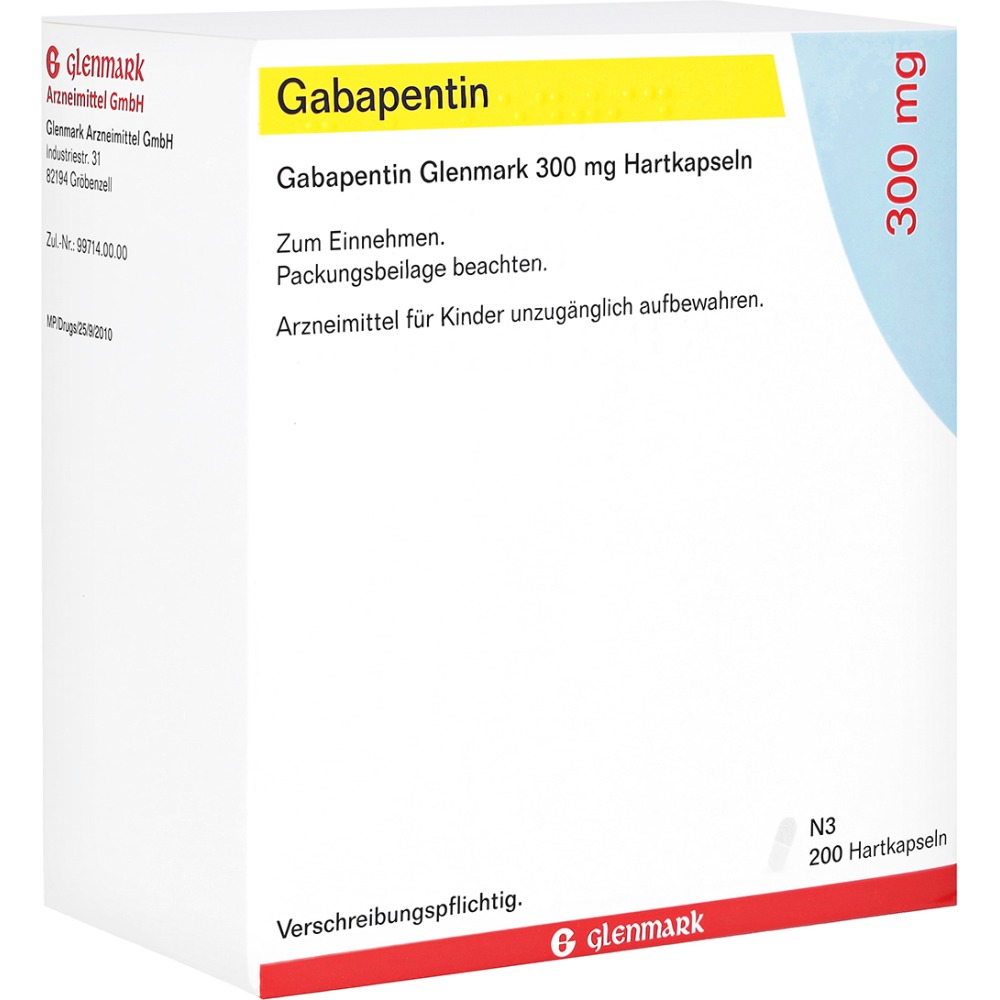 Gabapentin Glenmark 300 mg Hartkapseln, 200 St.