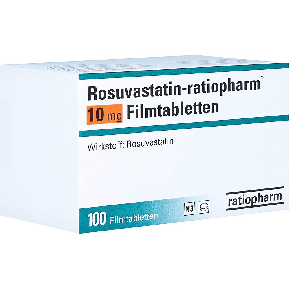 Rosuvastatin-ratiopharm 10 mg Filmtablet, 100 St.
