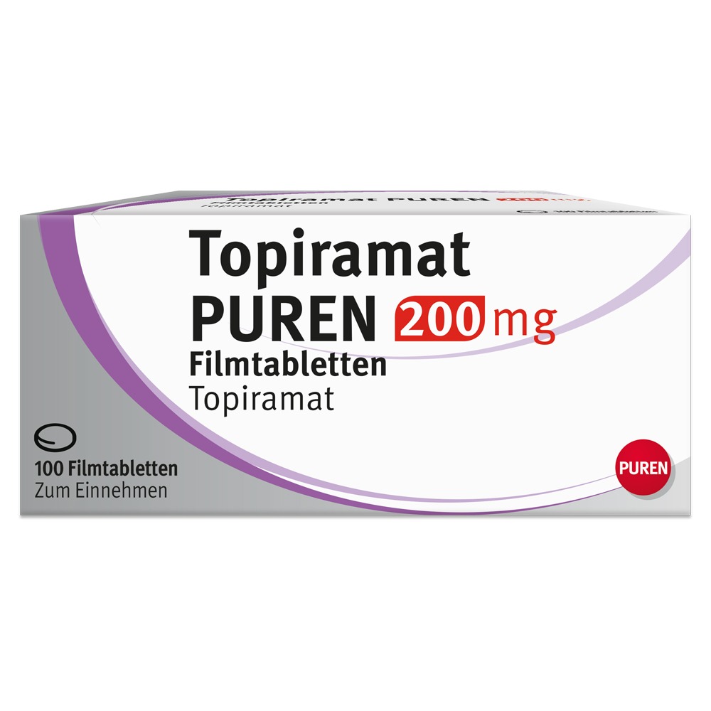 Topiramat Puren 200 mg Filmtabletten, 100 St.