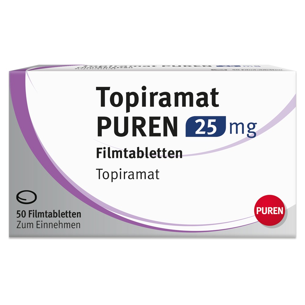 Topiramat Puren 25 mg Filmtabletten, 50 St.