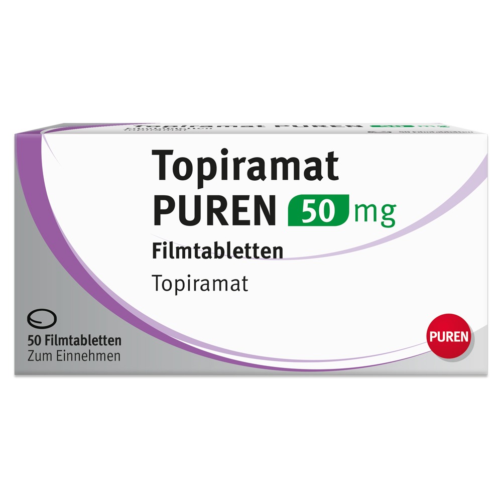 Topiramat Puren 50 mg Filmtabletten, 50 St.
