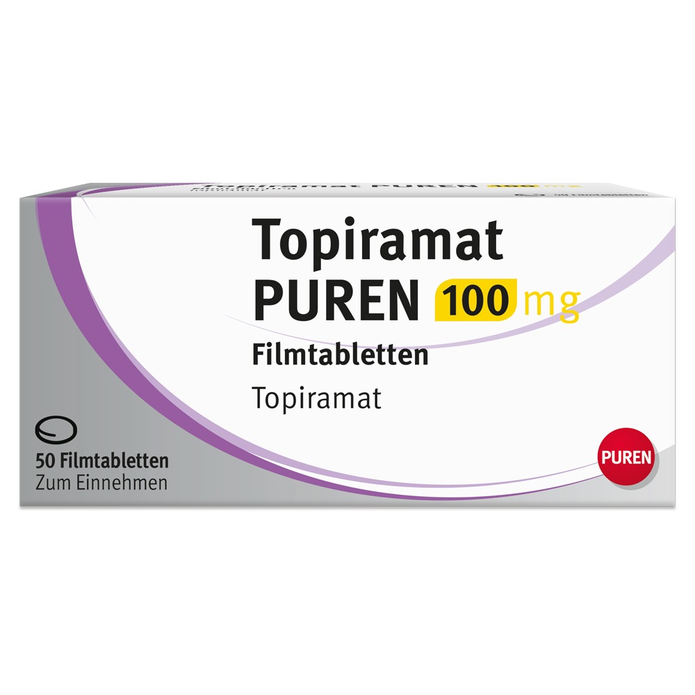 Topiramat Puren 100 mg Filmtabletten, 50 St.