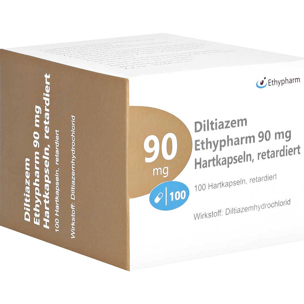 Diltiazem Ethypharm 90 mg Hartkapseln re, 100 St.