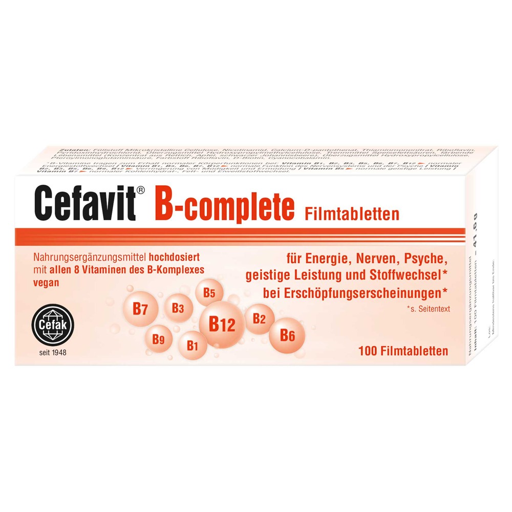 Cefavit B-complete Filmtabletten  100 St PZN:13928838 