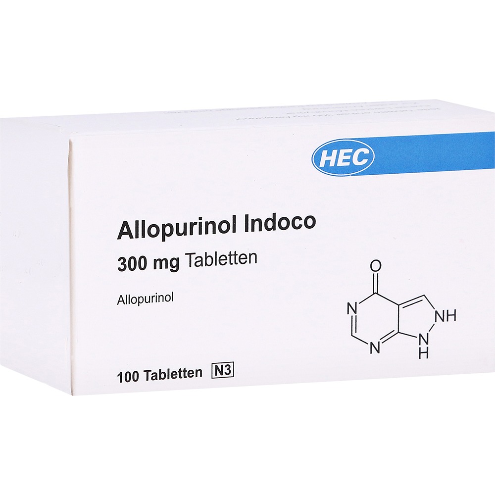 Allopurinol Indoco 300 mg Tabletten, 100 St.
